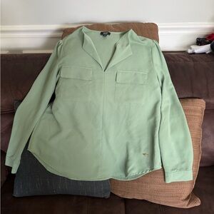Jones New York | Signature - Green Casual Button Down Blouse Size L